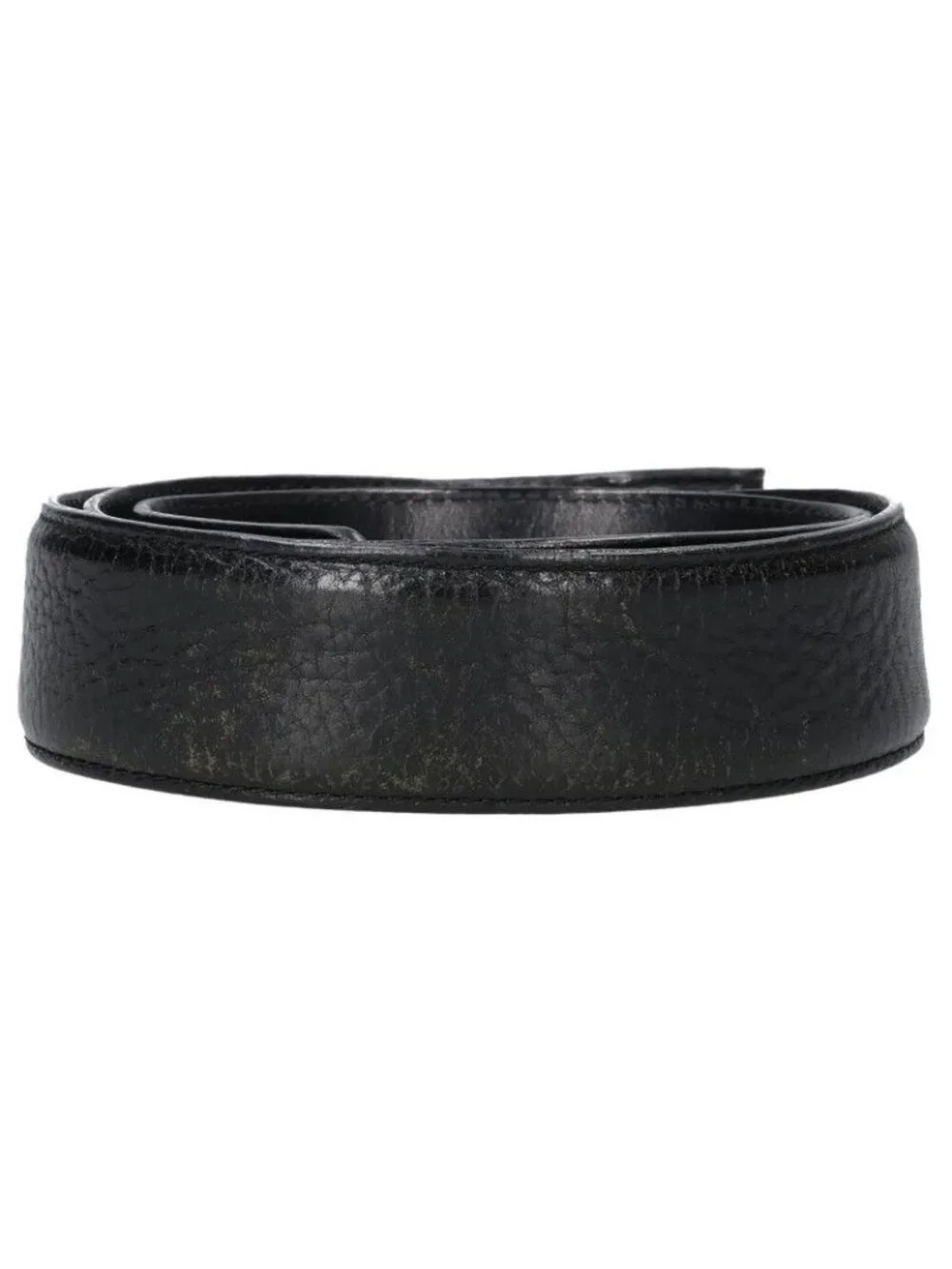 Chrome Hearts 1.5 Strap Scroll Label Rivets Leather Belt